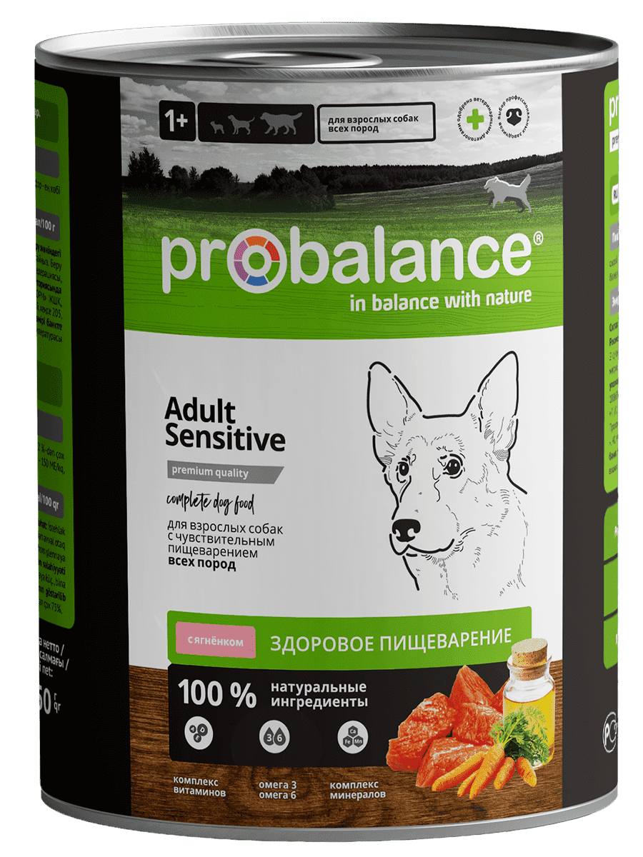 Консервированный корм для собак Probalance "Sensitive", 850г