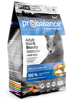 Сухой корм для кошек Probalance "Hair & Beauty", 400г