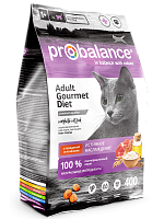 Сухой корм для кошек Probalance Gourmet Diet с говядиной и ягненком, 400г