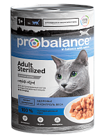 Консервированный корм для кошек Probalance "Sterilized", 415г
